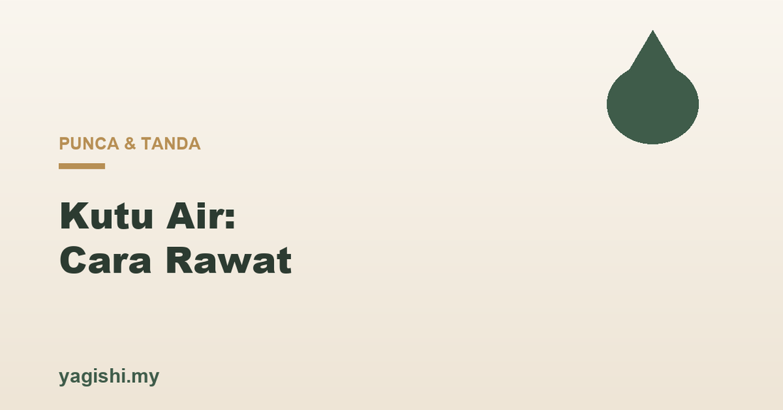 Kutu air punca tanda dan cara rawat - panduan Yagishi