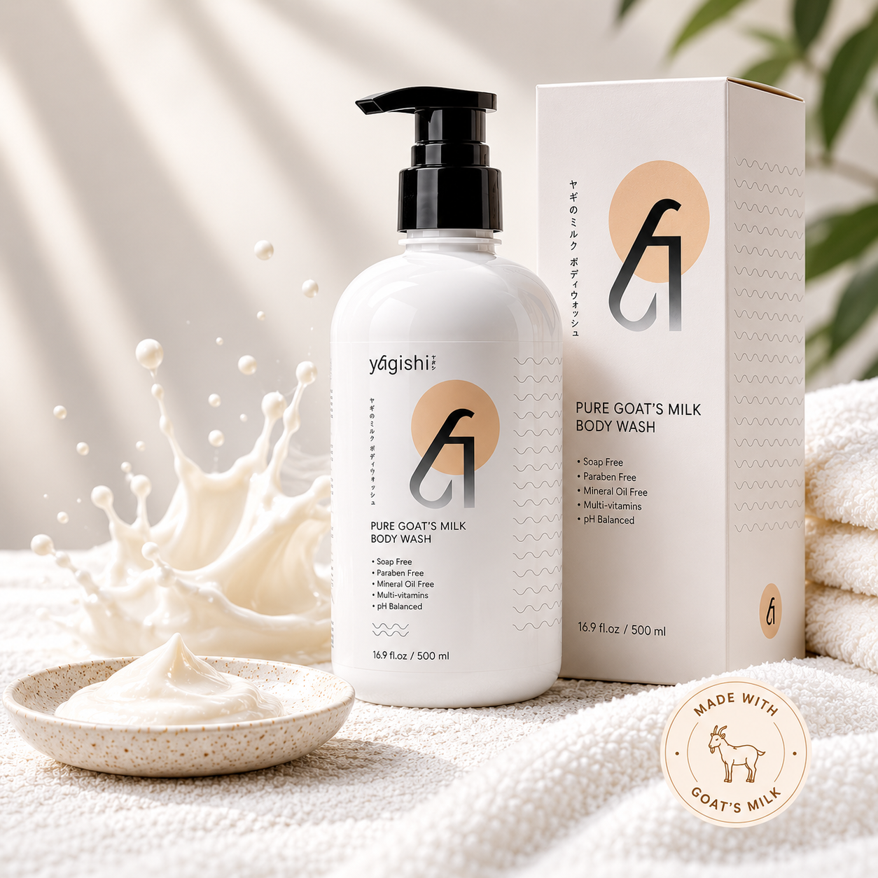 Pure Goat's Milk Body Wash with Fragrance